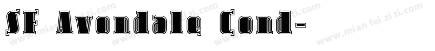 SF Avondale Cond字体转换